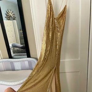 Fashion Nova Gold Gown